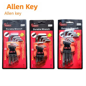 Sada imbusových kľúčov s predĺženými Torx‑tvarmi vnútorných šesťhranných kľúčov, z chróm‑vanádiovej ocele