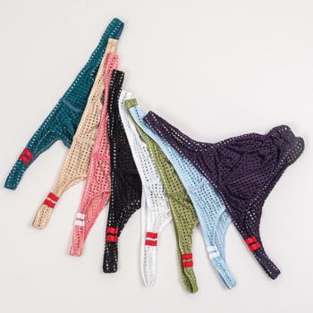 Meeste võrgustik bikini madala vöökohtaga — hingav spandeks-kude, 95–100% spandex