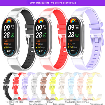 Xt silikónový remienok pre športovú náramok, kompatibilný s Xiaomi Mi Band 10/9/8, Huawei Band 10/9/8 a Honor Band 10/9/8; magnetická spona