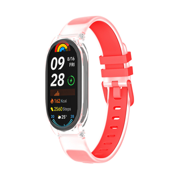 Xt Curea din silicon pentru brățară sport, compatibilă cu Xiaomi Mi Band 10/9/8, Huawei Band 10/9/8 și Honor Band 10/9/8; închidere magnetică