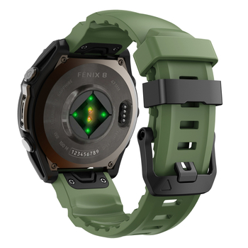 Náhradný silikónový remienok Garmin Fenix 8/7X/6X/6/5X Plus, 22mm/26mm rýchle uvoľnenie, športový štýl, dĺžka 125mm/85mm