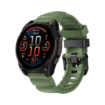 Náhradný silikónový remienok Garmin Fenix 8/7X/6X/6/5X Plus, 22mm/26mm rýchle uvoľnenie, športový štýl, dĺžka 125mm/85mm