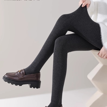 Dres panty cu căptușeală fleece, talie înaltă, ridicare a feselor, 70–80% bumbac, grosime 600 g