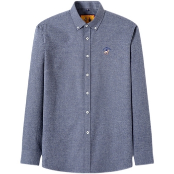 Meeste puuvillane särk pikkade varrukatega, fliisvooder, houndstooth muster, ruudukujuline krae