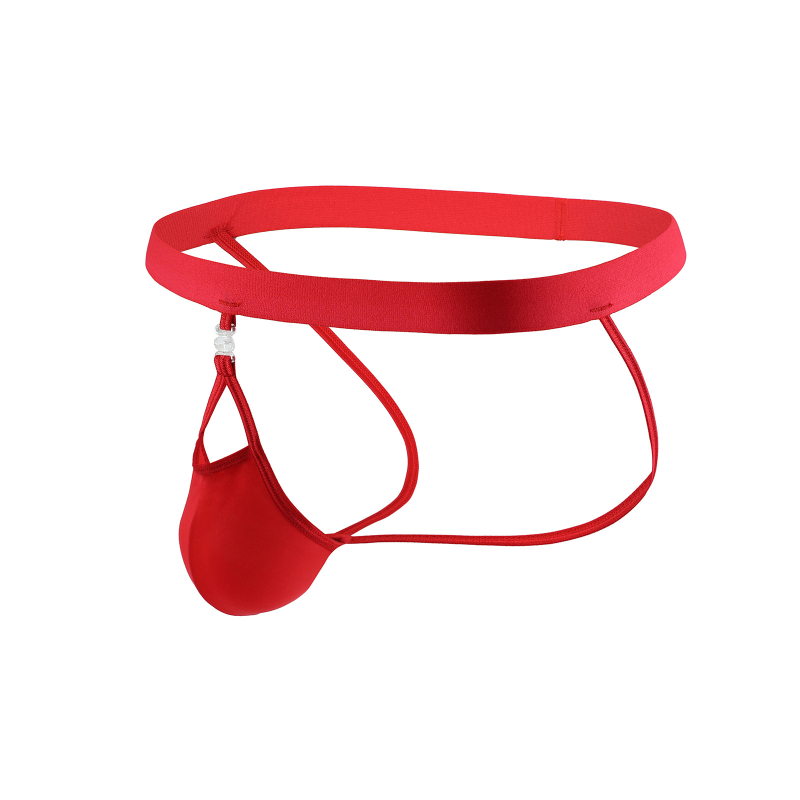 String pentru bărbați, talie înaltă, cu buzunar detașabil, din nailon respirabil