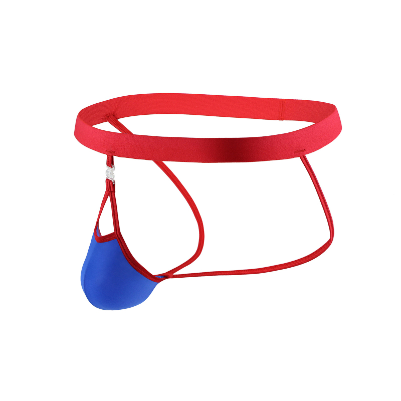 String pentru bărbați, talie înaltă, cu buzunar detașabil, din nailon respirabil