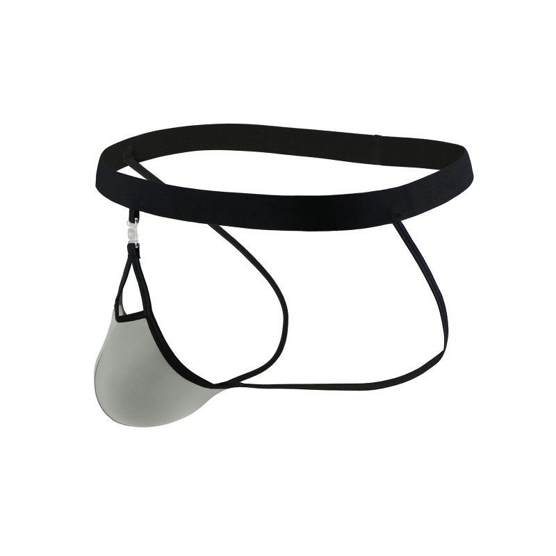 String pentru bărbați, talie înaltă, cu buzunar detașabil, din nailon respirabil