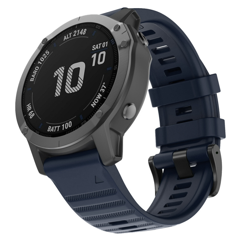 Silikónový náramok na Garmin Fenix 6/6X/5X a Fenix 3 HR — 26 mm rýchle odopnutie, ľahký, štýlový dizajn