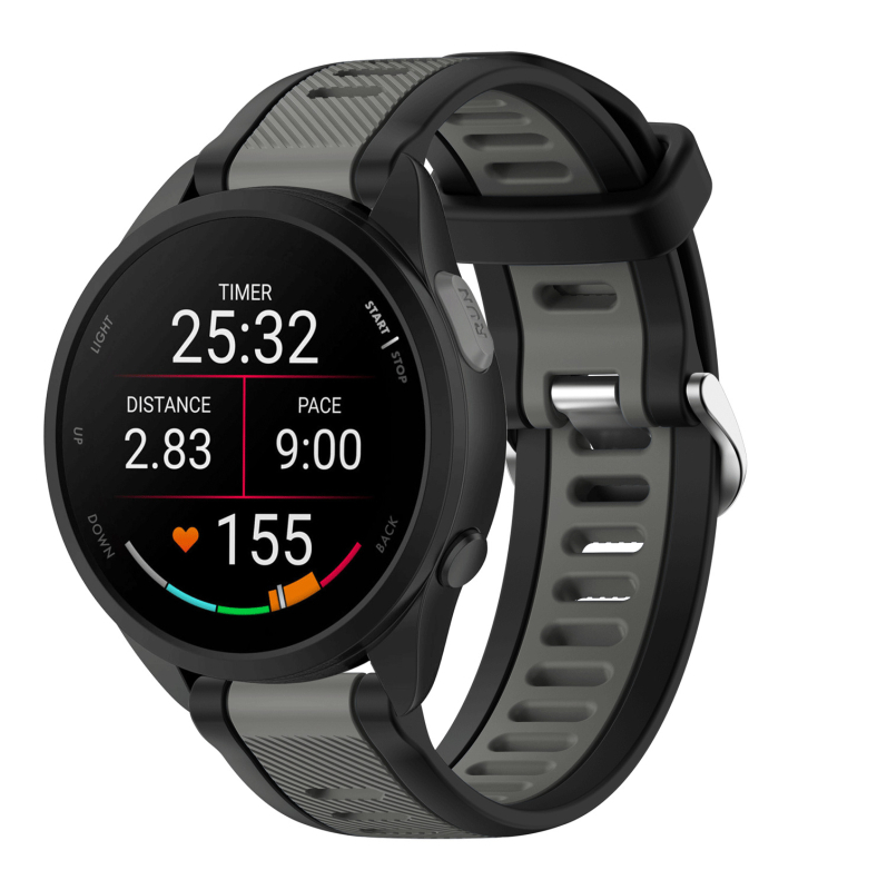 Garmin Forerunner165 Silikonska traka – Dvobojna tekstura, Sportski stil, Kopča, Težina 20 g