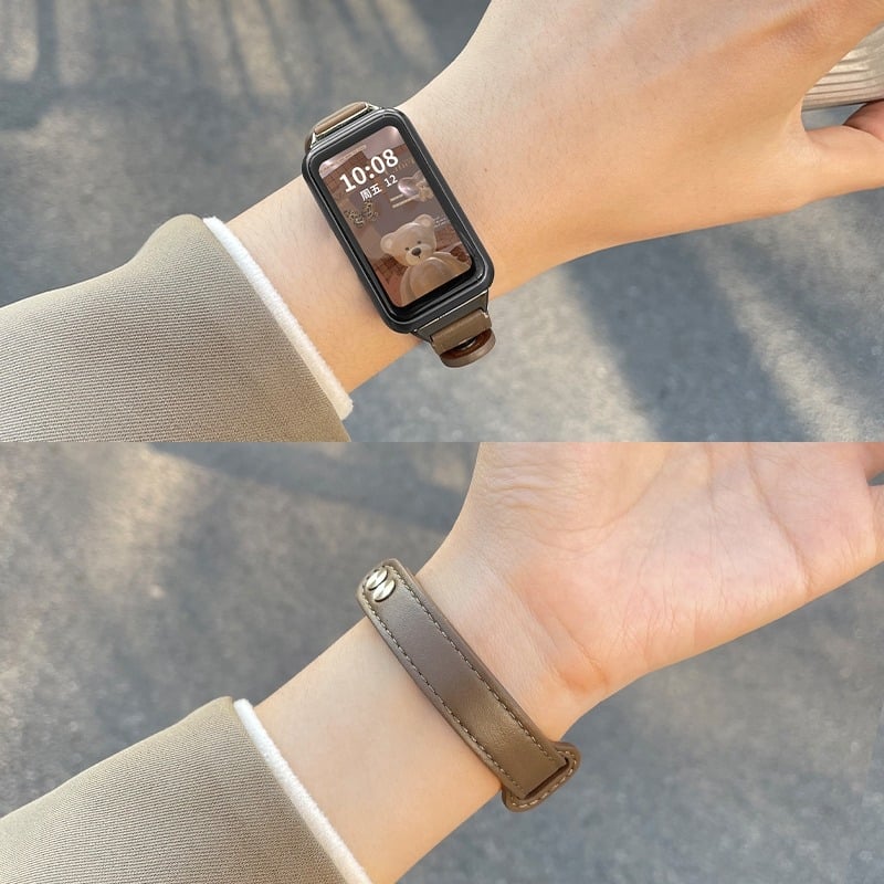 Brățară pentru Huawei Band 10, material Cortex, lățime 14 mm, închidere cu capse, greutate 20 g