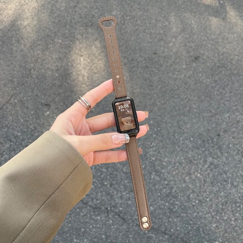 Brățară pentru Huawei Band 10, material Cortex, lățime 14 mm, închidere cu capse, greutate 20 g