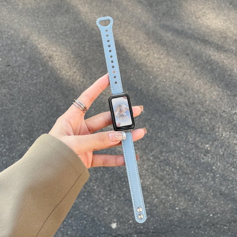 Brățară pentru Huawei Band 10, material Cortex, lățime 14 mm, închidere cu capse, greutate 20 g