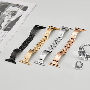 Βραχιόλι από ανοξείδωτο ατσάλι 316L για Apple Watch, διαστάσεις 20/22 mm, κούμπωμα snap, βάρος 20 g