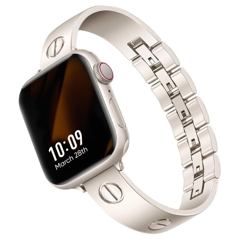 Βραχιόλι από ανοξείδωτο ατσάλι 316L για Apple Watch, διαστάσεις 20/22 mm, κούμπωμα snap, βάρος 20 g