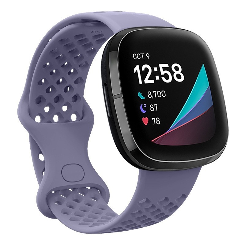 Λωρίδα για έξυπνο ρολόι Fitbit Versa 3/Sense – TPU αθλητικού στυλ, κούμπωμα πεταλούδας, βάρος 12 g, συμβατή με Versa 3 και Sense