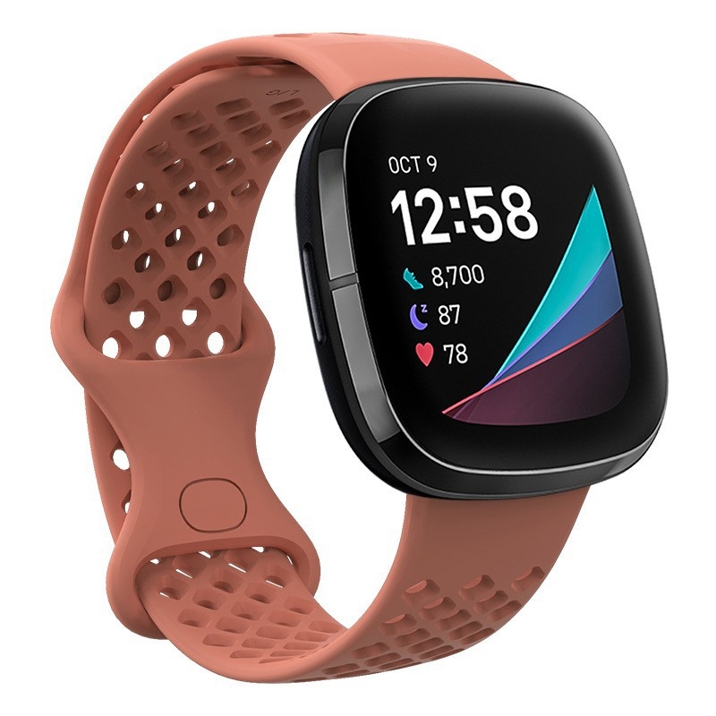 Λωρίδα για έξυπνο ρολόι Fitbit Versa 3/Sense – TPU αθλητικού στυλ, κούμπωμα πεταλούδας, βάρος 12 g, συμβατή με Versa 3 και Sense