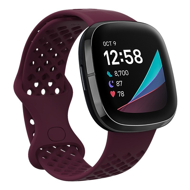 Λωρίδα για έξυπνο ρολόι Fitbit Versa 3/Sense – TPU αθλητικού στυλ, κούμπωμα πεταλούδας, βάρος 12 g, συμβατή με Versa 3 και Sense