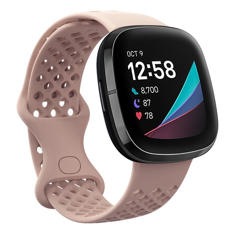 Λωρίδα για έξυπνο ρολόι Fitbit Versa 3/Sense – TPU αθλητικού στυλ, κούμπωμα πεταλούδας, βάρος 12 g, συμβατή με Versa 3 και Sense