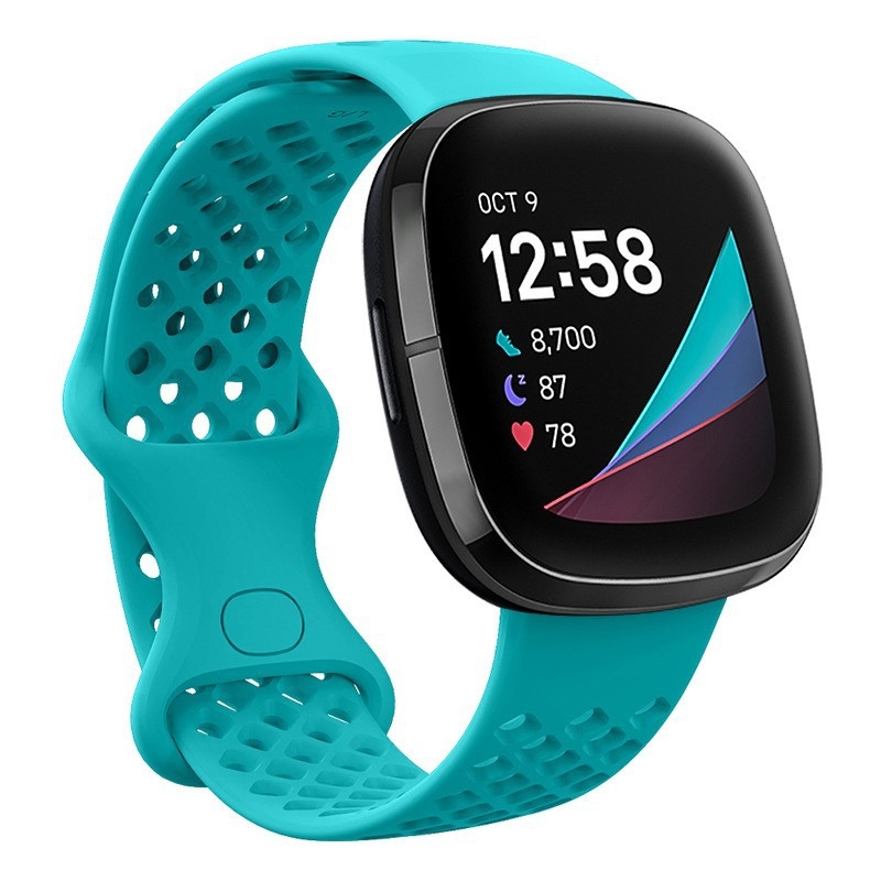 Λωρίδα για έξυπνο ρολόι Fitbit Versa 3/Sense – TPU αθλητικού στυλ, κούμπωμα πεταλούδας, βάρος 12 g, συμβατή με Versa 3 και Sense