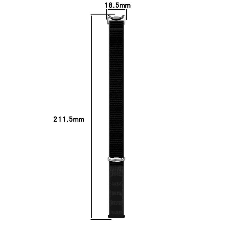 Brățară Velcro din nylon pentru Xiaomi Mi Band 9/10 și Mi Band 8 NFC – curea din pânză țesută