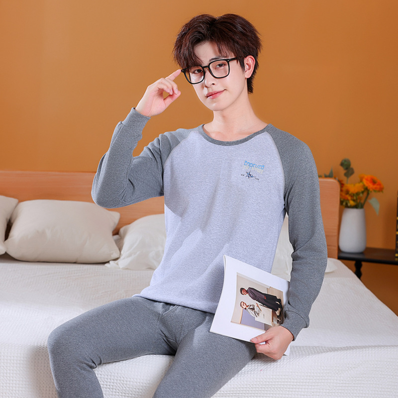 Paaugliai medvilninis terminis apatinių komplektas — vieno sluoksnio, aukštas juosmuo, išlaiko šilumą, 100% medvilnė.