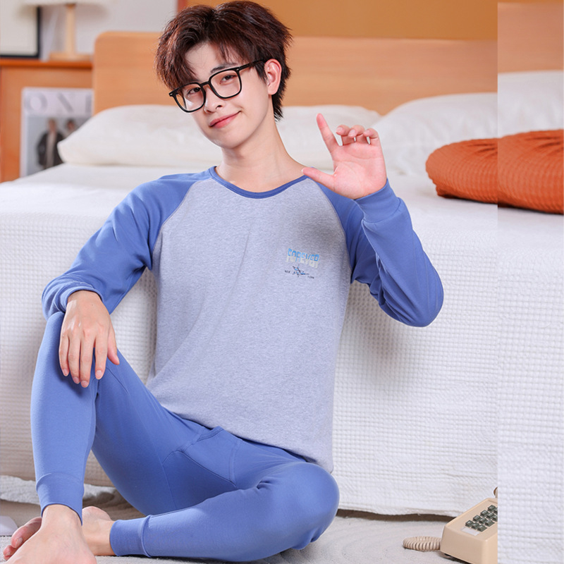 Paaugliai medvilninis terminis apatinių komplektas — vieno sluoksnio, aukštas juosmuo, išlaiko šilumą, 100% medvilnė.