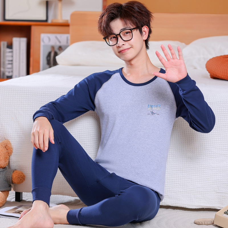 Paaugliai medvilninis terminis apatinių komplektas — vieno sluoksnio, aukštas juosmuo, išlaiko šilumą, 100% medvilnė.