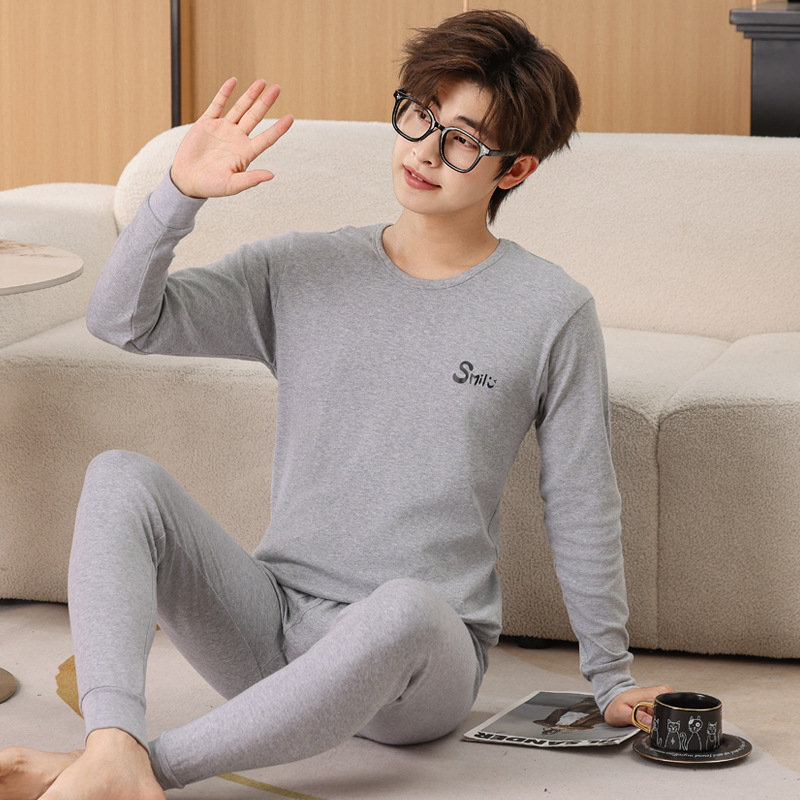 Paaugliai medvilninis terminis apatinių komplektas — vieno sluoksnio, aukštas juosmuo, išlaiko šilumą, 100% medvilnė.