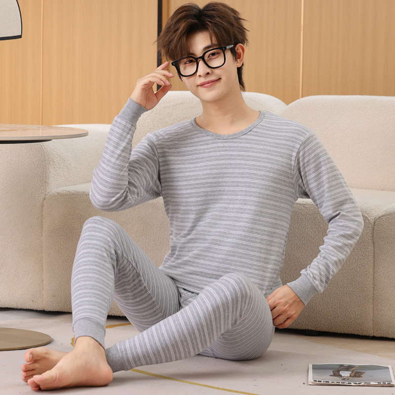 Paaugliai medvilninis terminis apatinių komplektas — vieno sluoksnio, aukštas juosmuo, išlaiko šilumą, 100% medvilnė.