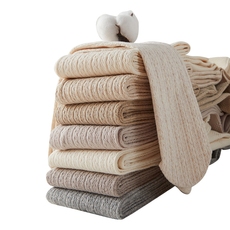 Colanți din bumbac cu 70–80% conținut de bumbac, ridicare a fesierilor și model solid, absorbție a transpirației, potriviți pentru iarnă, primăvară și toamnă