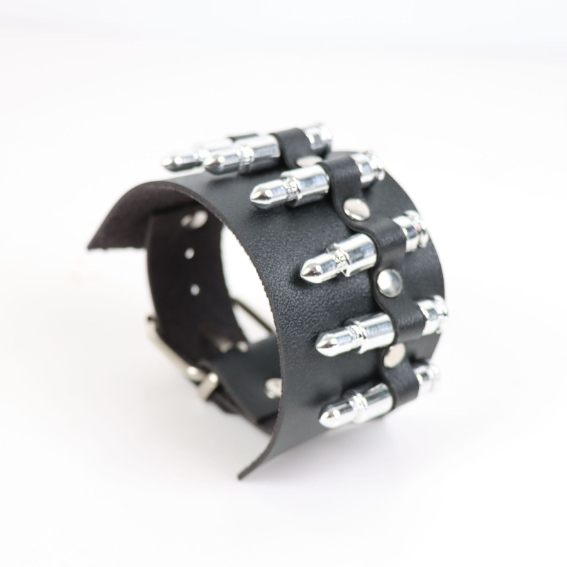 Unisex pank stiliaus kaklo papuošalas su kulkos pakabuku (sąlyginis lydinys), dirbtinė oda, peilio grandinė, daugiasluoksniai geometriniai raštai, cosplay aksesuaras