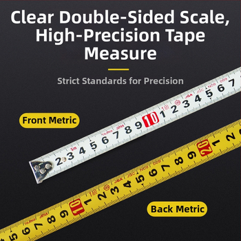 Tajima Ryu kétoldalas acél mérőszalag, vastított, kopásálló, mérőeszköz típus: szalag