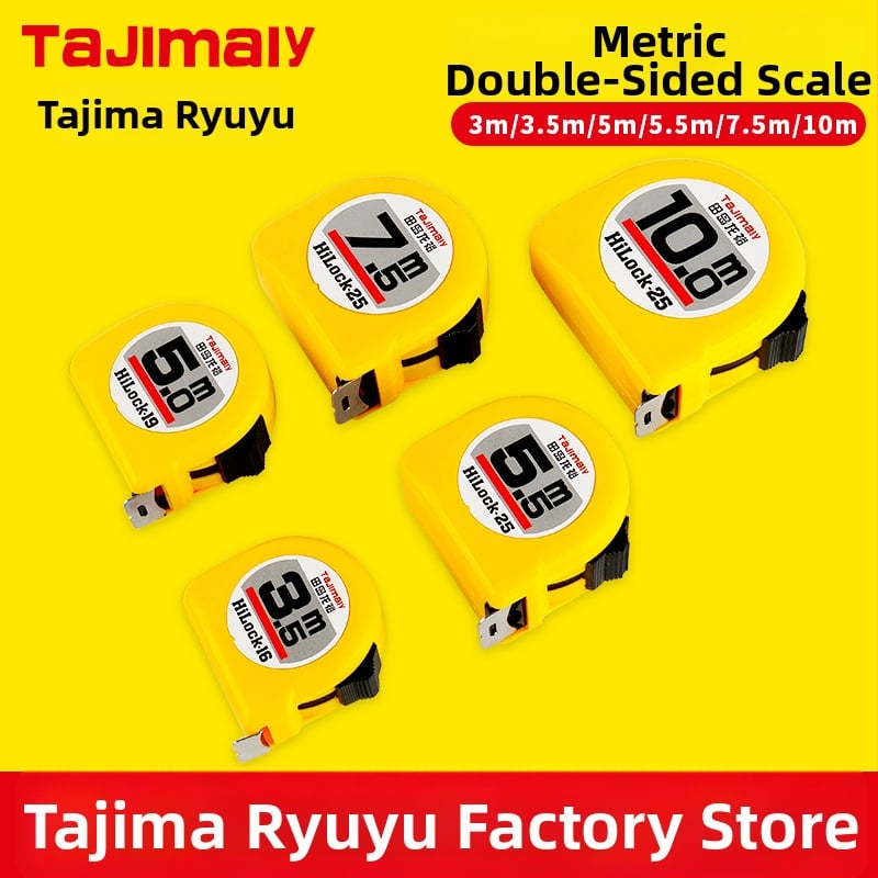 Tajima Ryu kétoldalas acél mérőszalag, vastított, kopásálló, mérőeszköz típus: szalag