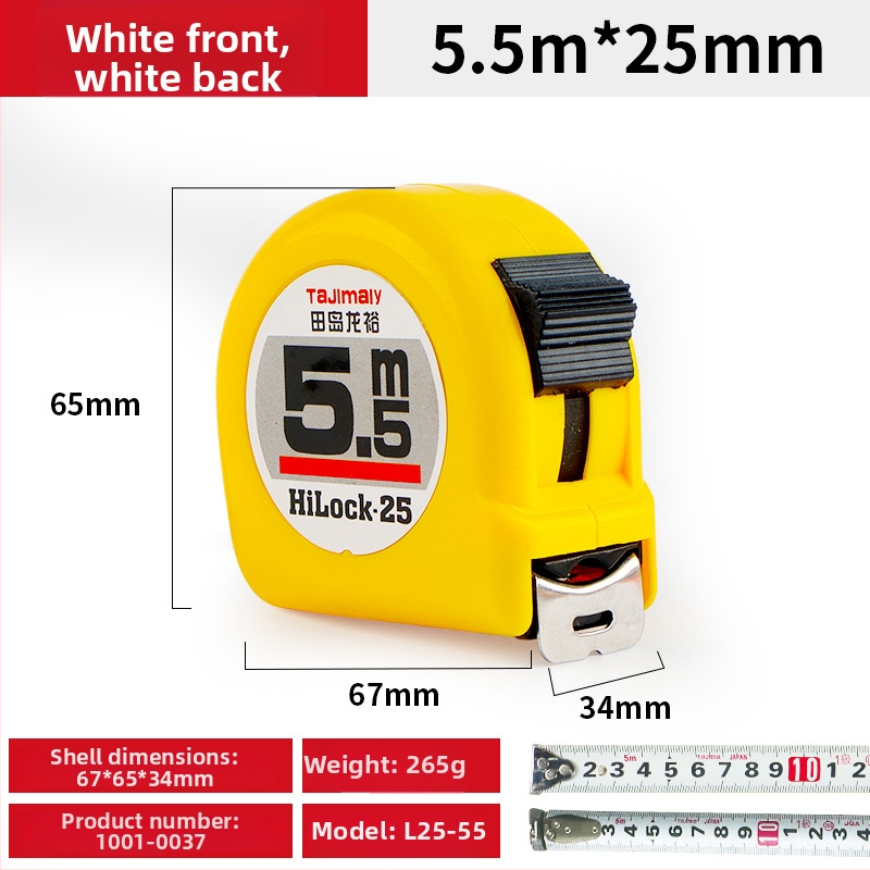 Tajima Ryu kétoldalas acél mérőszalag, vastított, kopásálló, mérőeszköz típus: szalag