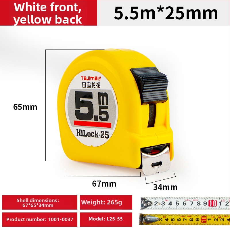 Tajima Ryu kétoldalas acél mérőszalag, vastított, kopásálló, mérőeszköz típus: szalag