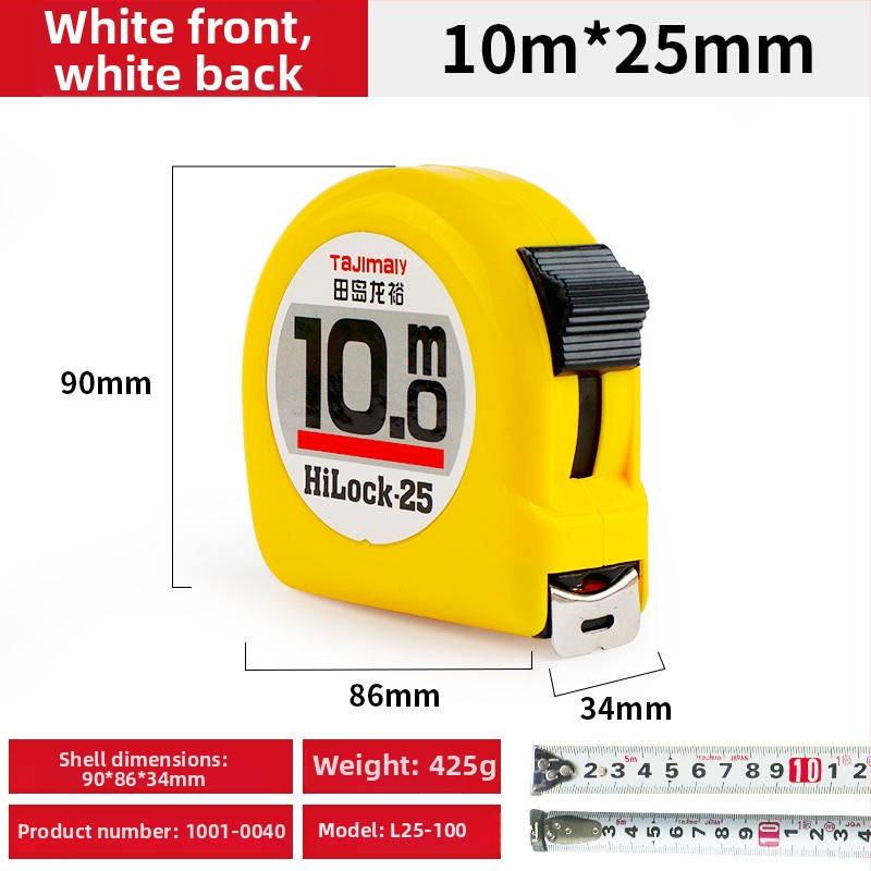 Tajima Ryu kétoldalas acél mérőszalag, vastított, kopásálló, mérőeszköz típus: szalag