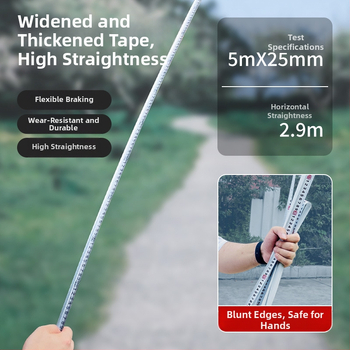 Mekla rozsdamentes acél mérőszalag, kopásálló és ütésálló