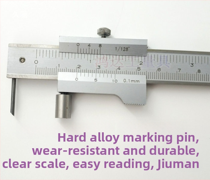 Vernier kaliper z karbidovej zliatiny pre paralelné rysovanie, rozsah 0-500 mm