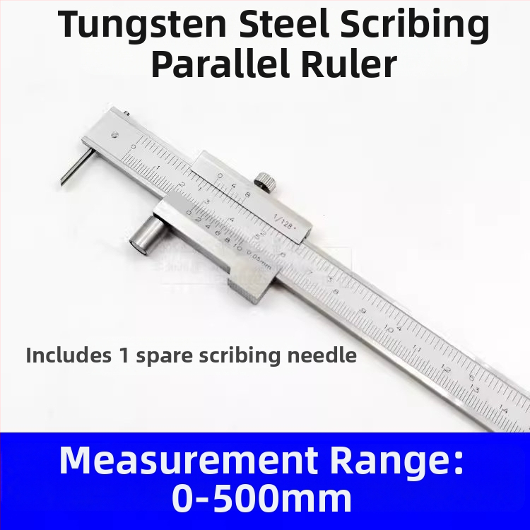 Верниер калипер с карбидна сплав за паралелно надписване, обхват 0-500 мм