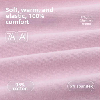 Ženski termalni set od 100% pamuka, s polugornjim ovratnikom, antibakterijski, antistaticki, debeli materijal, dvodijelni komplet (gornji dio i hlače)