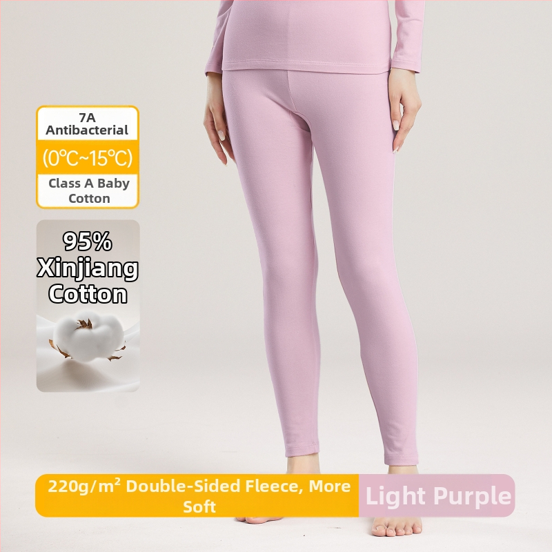 Ženski termalni set od 100% pamuka, s polugornjim ovratnikom, antibakterijski, antistaticki, debeli materijal, dvodijelni komplet (gornji dio i hlače)