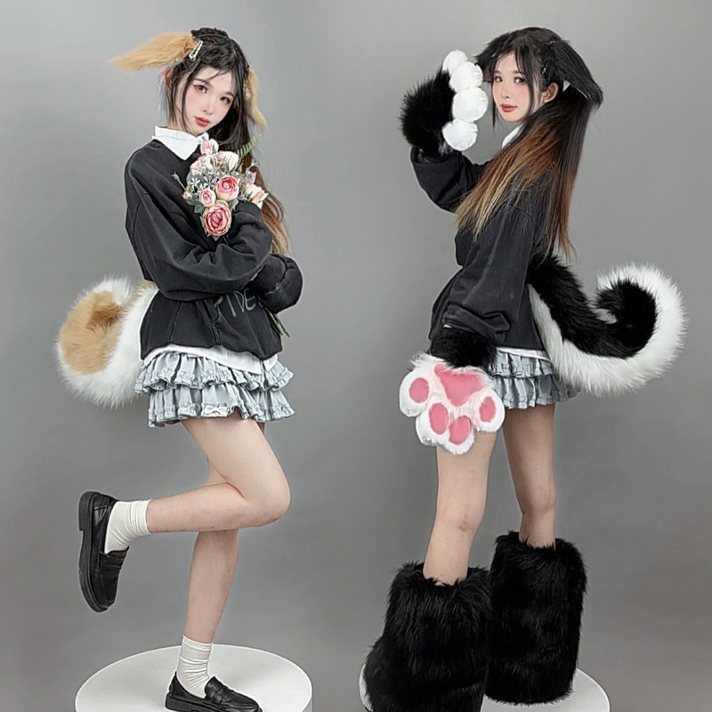 Cosplay set psi uši i rep s trakom za glavu (Brand: Other; Kategorija opskrbe: Spot goods; Dobna skupina: Odrasli; Sezona izlaska: Proljeće 2025)