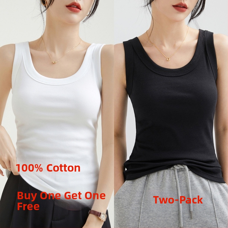 Ženski pamučni top s rebrastom teksturom, bez rukava, urbani stil, nepravilnog kroja