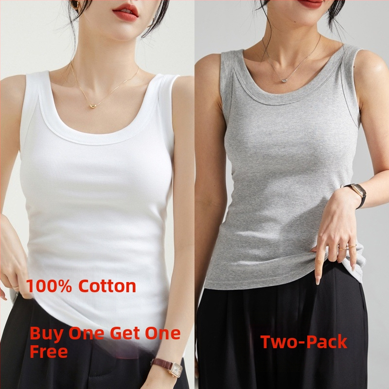 Ženski pamučni top s rebrastom teksturom, bez rukava, urbani stil, nepravilnog kroja