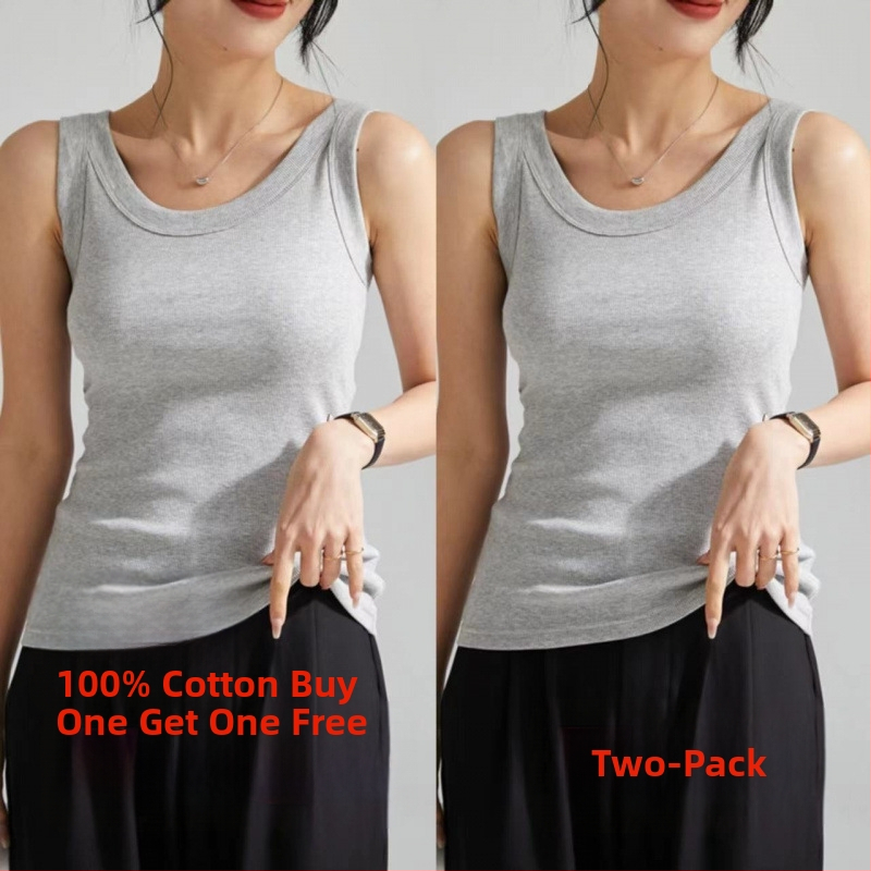 Ženski pamučni top s rebrastom teksturom, bez rukava, urbani stil, nepravilnog kroja