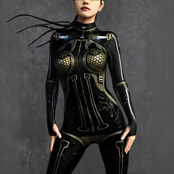 Cosplay overál – Harajuku stílus, Spandex keverék, a fő anyag tartalma 30% alatti, Nyár 2023, Játékok és anime szerepjátékokhoz