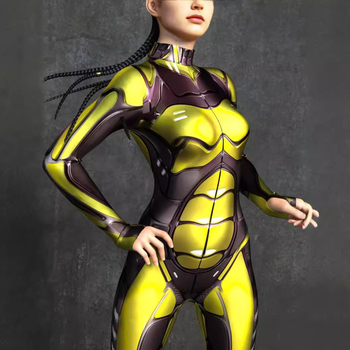 Cosplay overál – Harajuku stílus, Spandex keverék, a fő anyag tartalma 30% alatti, Nyár 2023, Játékok és anime szerepjátékokhoz