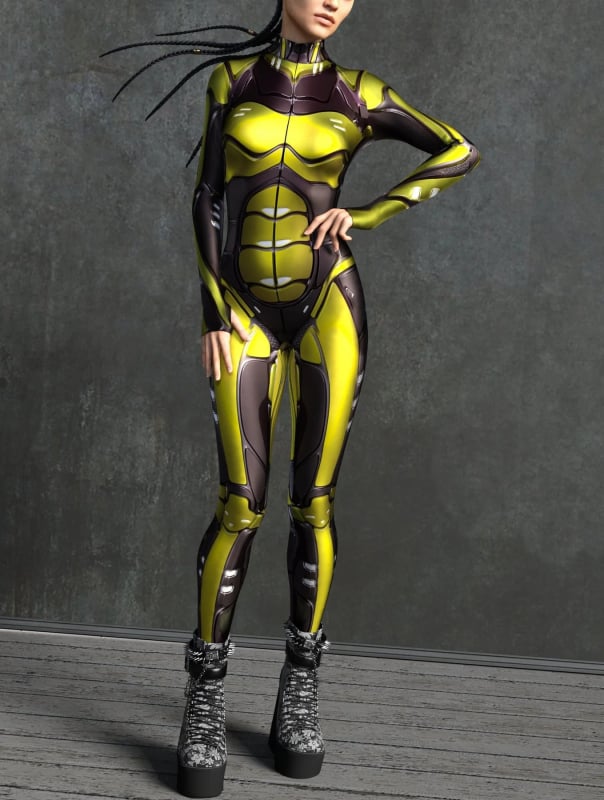 Cosplay overál – Harajuku stílus, Spandex keverék, a fő anyag tartalma 30% alatti, Nyár 2023, Játékok és anime szerepjátékokhoz