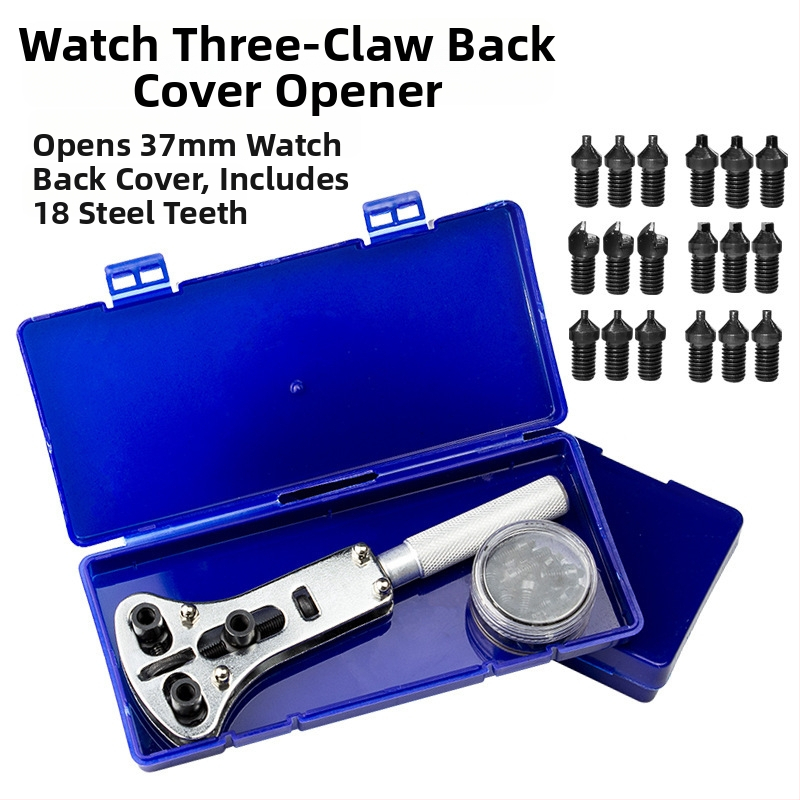 Óraszerelő eszköz készlet, 19-darabos vas készlet, háromcsontos hátlapnyitó az akkumulátor cseréjéhez