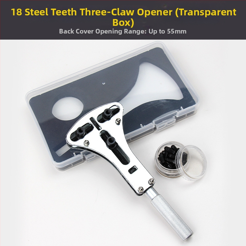 Óraszerelő eszköz készlet, 19-darabos vas készlet, háromcsontos hátlapnyitó az akkumulátor cseréjéhez